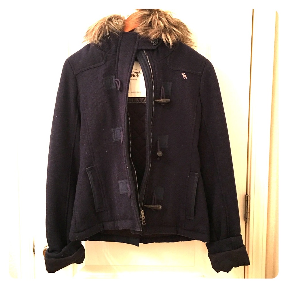 Abercrombie military pea coat